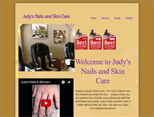 Tablet Screenshot of judysnailsandskincare.com